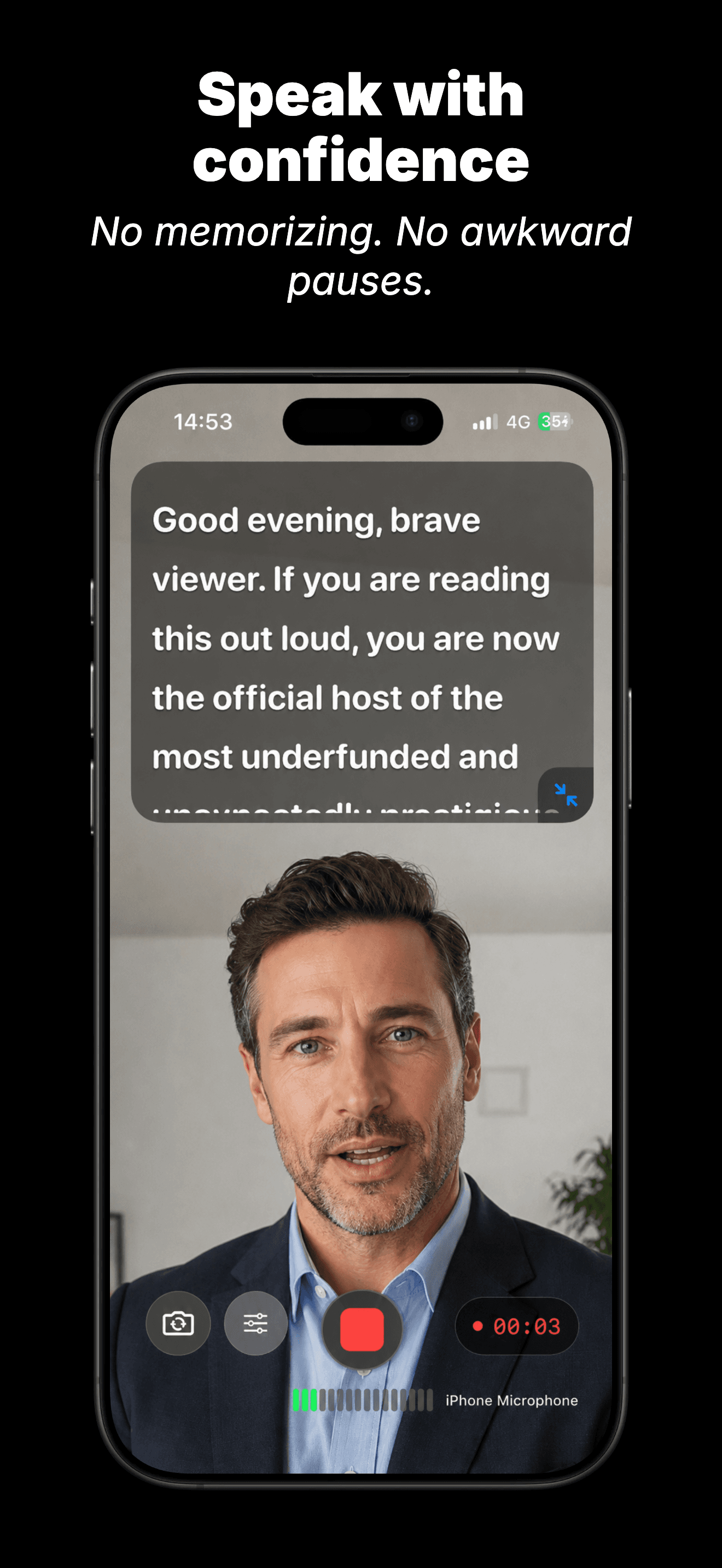 Teleprompterly - Teleprompter screenshot 1